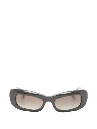 Balenciaga Brown Rectangular Sunglasses