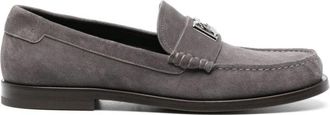 Dolce & Gabbana Loafers - Heren - Loafers - Grijs - 42 1/2 EU - Su&egrave;de - Schoenen