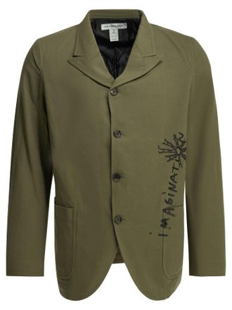 Comme Des Gar&ccedil;ons Bedruckter Blazer mit Hemd von Comme Des Gar&ccedil;ons