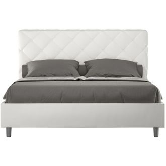 Itamoby Cama Matrimonio 160x190 Contenedor Dise&ntilde;o Moderno Priya M Color: Blanco - Versi&oacute;n: Con Caja De Almacenaje