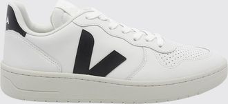 Veja Sneakers V-10 in pelle O. T. sostenibile con logo V a contrasto