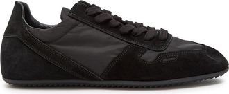 Rick Owens Minimal Panelled Suede and Nylon Sneakers - Black - 38 (IT38 / UK5)