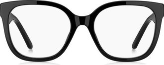 Marc Jacobs 53mm Square Optical Glasses in Black at Nordstrom