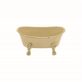 Foreside Home And Garden Enamel Bathtub Soap Dish in Yellow at Nordstrom