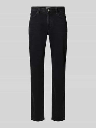 Marc O'Polo Denim Straight Fit Jeans aus Baumwoll-Mix in Black, Gr&ouml;&szlig;e 30/32