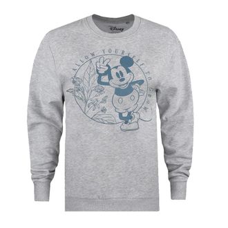 Disney Dames/dames Allow Yourself To Grow Mickey Mouse Sweatshirt (Grijze Heide)