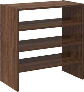 vidaXL Zapateros 2 Uds Apilables Roble Marr&oacute;n 60x30x30,5 Cm Vidaxl