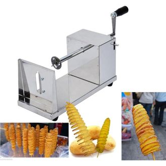Trade Shop Trade Shop - Cortador De Patatas En Espiral De Acero Inoxidable Profesional