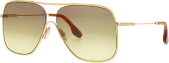 Victoria Beckham Sunglasses Aviator Full Rim, Havana Frame And Smoke Gradient Lens Vb132S214