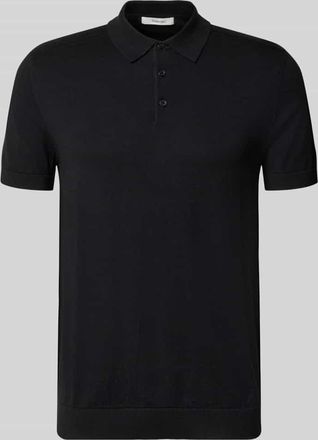 Selected Regular Fit Poloshirt aus reiner Baumwolle Modell BERG in Black, Gr&ouml;&szlig;e XXL