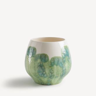 AM.PM Handgeschilderde vaas van geglazuurd aardewerk, WINGA