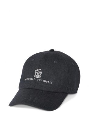 Brunello Cucinelli COTTON BRANDED CAP Size: L, colour: VARIOUS