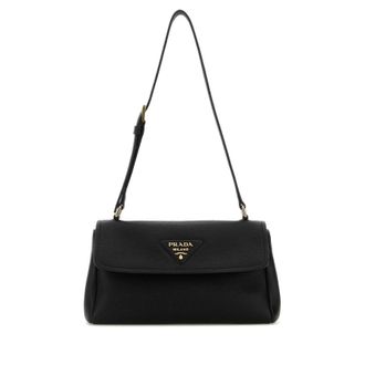 Prada Black Leather Small Shoulder Bag