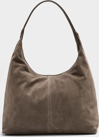 Simons Womens Minimalist suede tote bag Exclusive collection from Italy