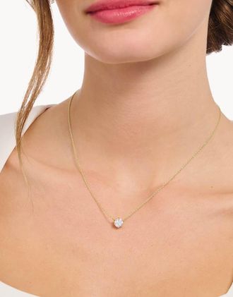Thomas Sabo Collana con ciondolo in argento sterling 925 e placcatura in oro giallo 18K