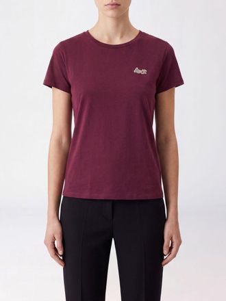 Liu Jo T-shirt slim fit in cotone con logo frontale realizzato in strass