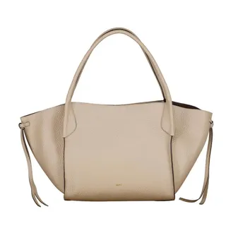 Abro Tassen, Dames, Beige, ONE Size, Leer, Vibe Grote Tote