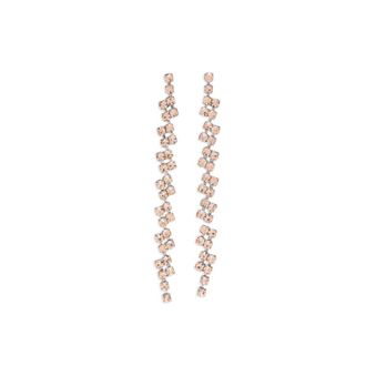 Forte_Forte My Jewel Crystal Drop Earrings - Dames - Oorbellen - Grijs - ONE Size - Accessoires