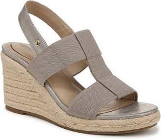 Life Stride Tallulah Espadrille Slingback Platform Wedge Sandal in Taupe at Nordstrom, Size 8.5
