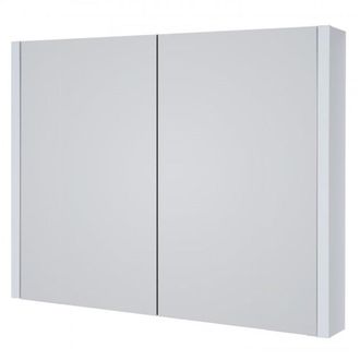 Clifton White Mirror Bathroom Cabinet 80cm Wide