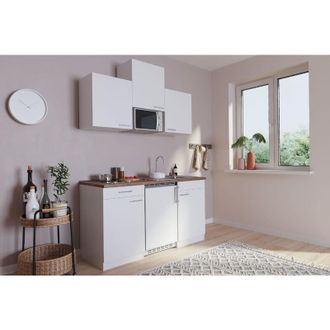 Respekta Cucina Minicucina Cucina singola Cucinino Dispensa Bianco Luis 150 cm Respecta