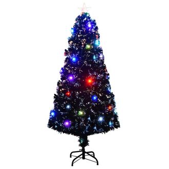 vidaXL Vidaxl - Rbol De Navidad Con Luces Y Soporte Fibra &Oacute;ptica 150 Cm