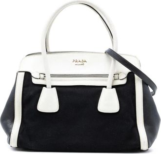 Prada Pre-owned Handbags, female, Black, Size: ONE SIZE Pre-owned Structured Satchel