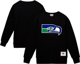 Mitchell & Ness Mens Mitchell & Ness Black Seattle Seahawks Basic Fleece Pullover Sweatshirt at Nordstrom, Size Xx-Large