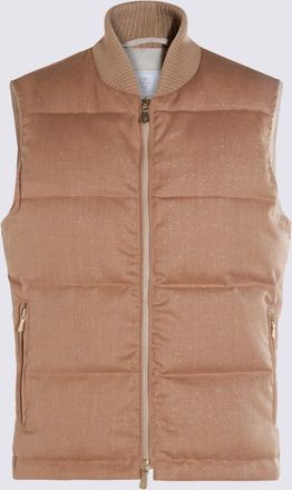 Eleventy Sand Wool Down Jacket