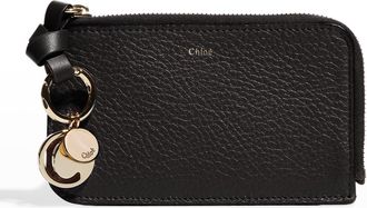 Chloé Alphabet Zip Leather Card Case