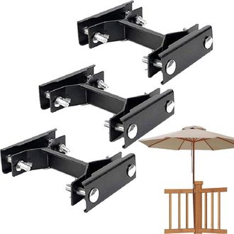 OEM Clip De Abrazadera Para Sombrilla De Patio, 3 Piezas De Clip Para Sombrilla De Patio, Se Fija A La Barandilla, Clips De Montaje En Cubierta, Abrazader