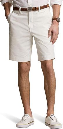 Polo Ralph Lauren Classic Fit Stretch Chino Short Mens Shorts White 1 : 30 9, Cotton/Twill/Elastane
