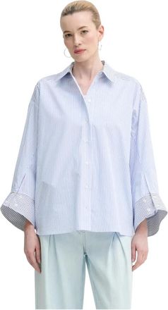 Munthe Filberto Shirt - Dames - Overhemden - Blauw - S - Katoen - Overhemden