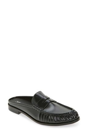 Jeffrey Campbell Goddard Penny Loafer Mule in Black at Nordstrom, Size 5.5