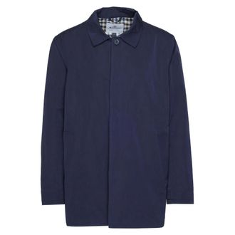 Aquascutum Lente/Zomer Heren Parka - Heren - Zomerjassen - Blauw - 2XL - Polyester - Jassen