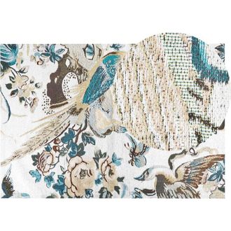 Beliani Rug ARIHA Multicolour 140 x 200 cm Cotton