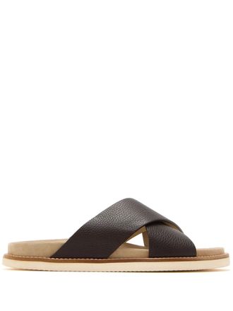 Brunello Cucinelli leather sandals - Brown