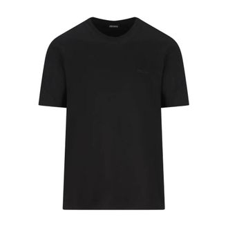 Ermenegildo Zegna Heren, Tops, Zwart, Maat: 2XL Katoen