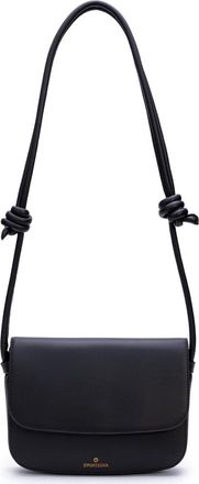 La Portegna Lucia Shoulder Bag With Sliding Knots in Black at Nordstrom