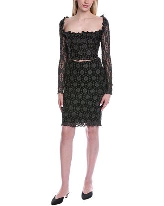 Free People 2Pc Lucinda Lace Top & Skirt Set