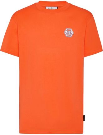 Philipp Plein Heren, Tops, Oranje, Maat: 3XL Katoen