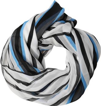 Dolce & Gabbana Gestreepte Zijden Nekwarmer Sjaal - unisex - Zijden sjaals - Veelkleurig - ONE Size - Accessoires