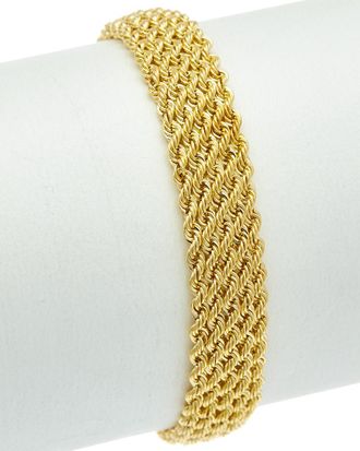 Italian Gold, Inc 18K Italian Gold 4-Row Braided Rope Bracelet