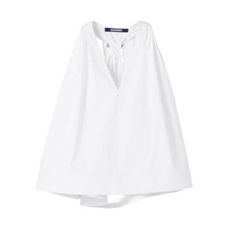 Jacquemus Le Haut Norma - female - Jacquemus - Blouses - White - L - Blouses & Shirts