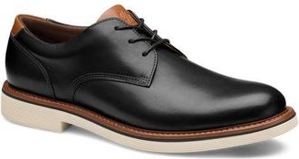 Johnston & Murphy Tyson Plain Toe Derby in Black Full Grain at Nordstrom, Size 10.5