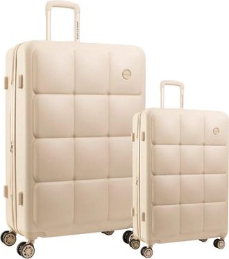 Joan & David Collection Max Studio The Square Embossed Abs 2Pc Hard-Sided Luggage Set