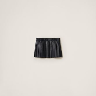 Miu Miu Nappa leather skirt