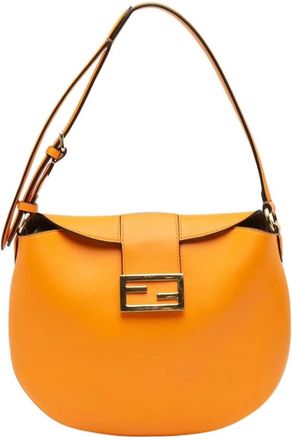Fendi Pre-owned Leren Schoudertas - Dames - Vintage Schoudertas - Oranje - ONE Size - Leer - Vintage