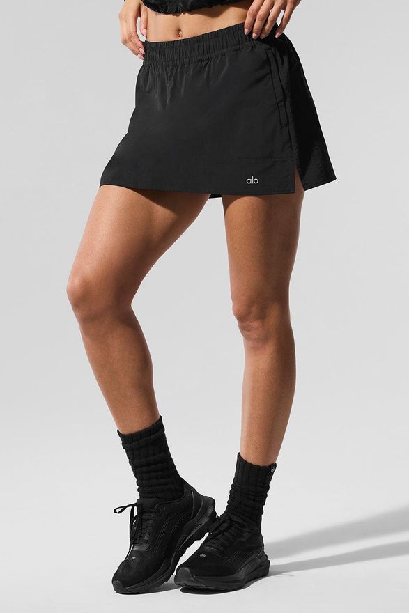 | Alumni Tennis Skirt in Black, Size: Small