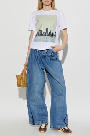 Munthe T-shirt Nyla, Womens, White